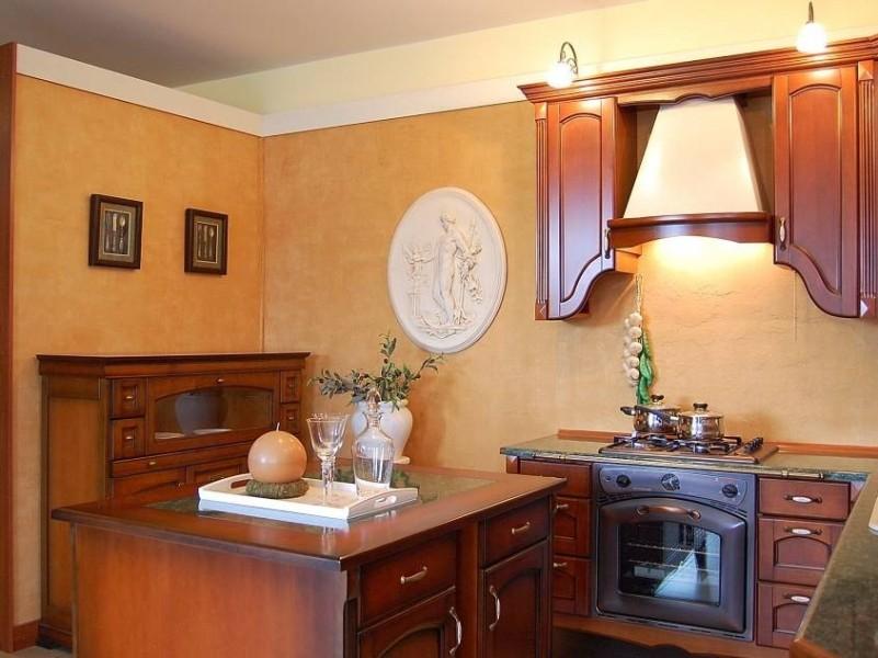 wyspa w kuchni z meblami Roma